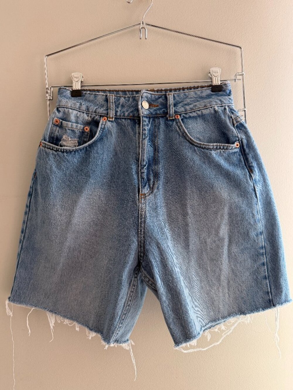 asos Distressed Denim Shorts